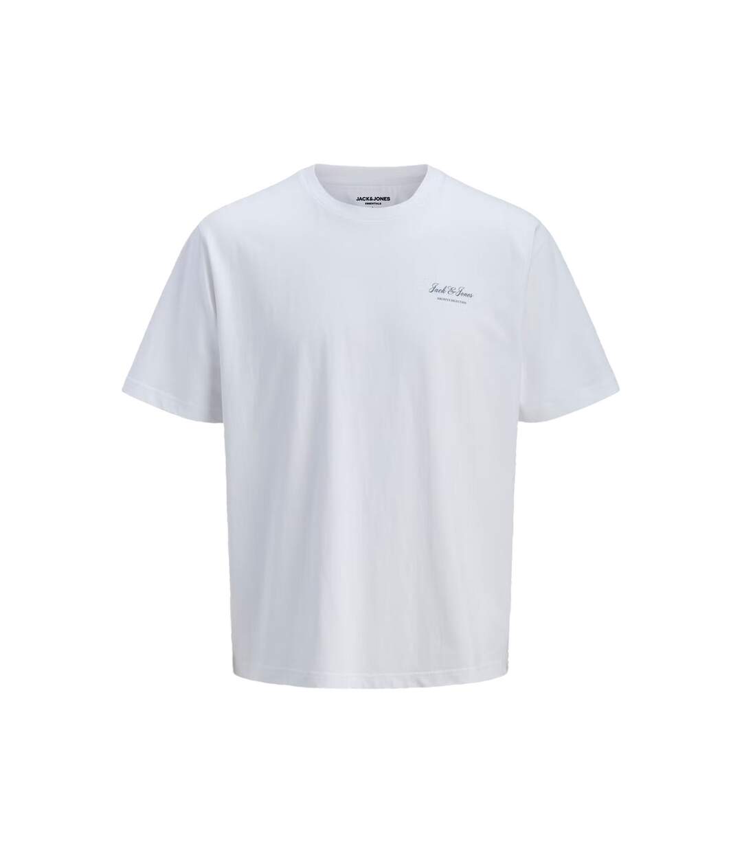 Mens Archive Logo Crew Neck T-shirt Bright White Jack And Jones-2