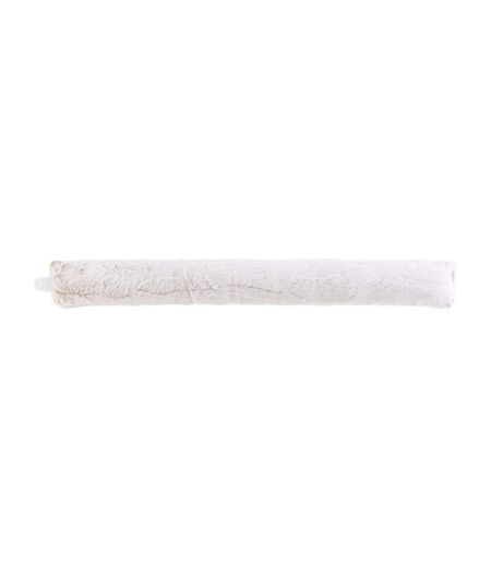 Boudin Bas de Porte Imitation Fourrure Lynx 80cm Naturel