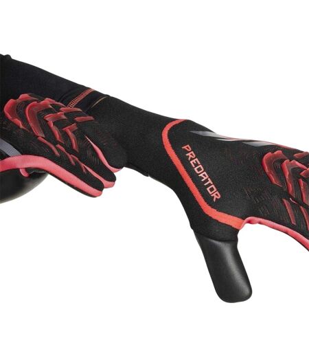 Gants De Gardien De But Motif/style Détail Contrasté Predator Pro Adulte Noir Rouge Adidas