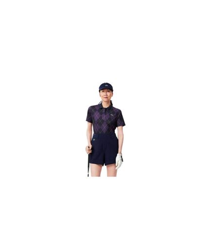 Polo Motif/style À Carreaux Femme Violet Lacoste