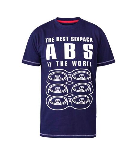 T-shirt D555 Marco Homme Bleu Marine Blanc Duke