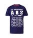 T-shirt D555 Marco Homme Bleu Marine Blanc Duke-2