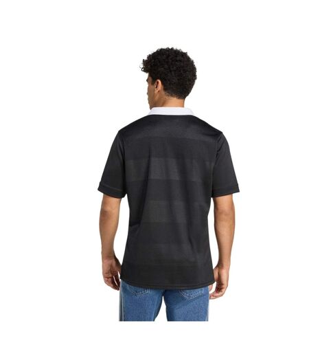 Polo Rugby Motif/style Nouvelle-zélande Homme Tout Noir Adidas