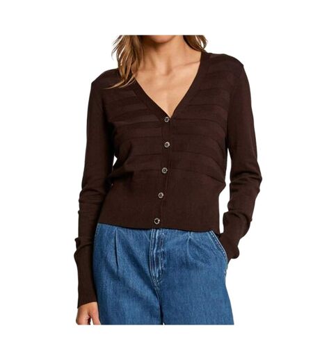 Gilet marron femme morgan menthi