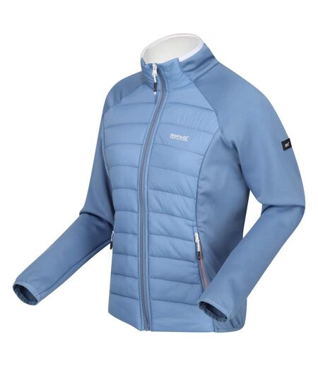 Veste hybride clumber femme bleu / blanc Regatta