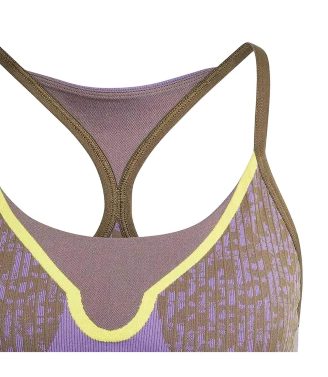 Brassière De Sport Motif/style Imprimé Léopard Stella Mccartney Truestrength Femme Kaki Adidas-3