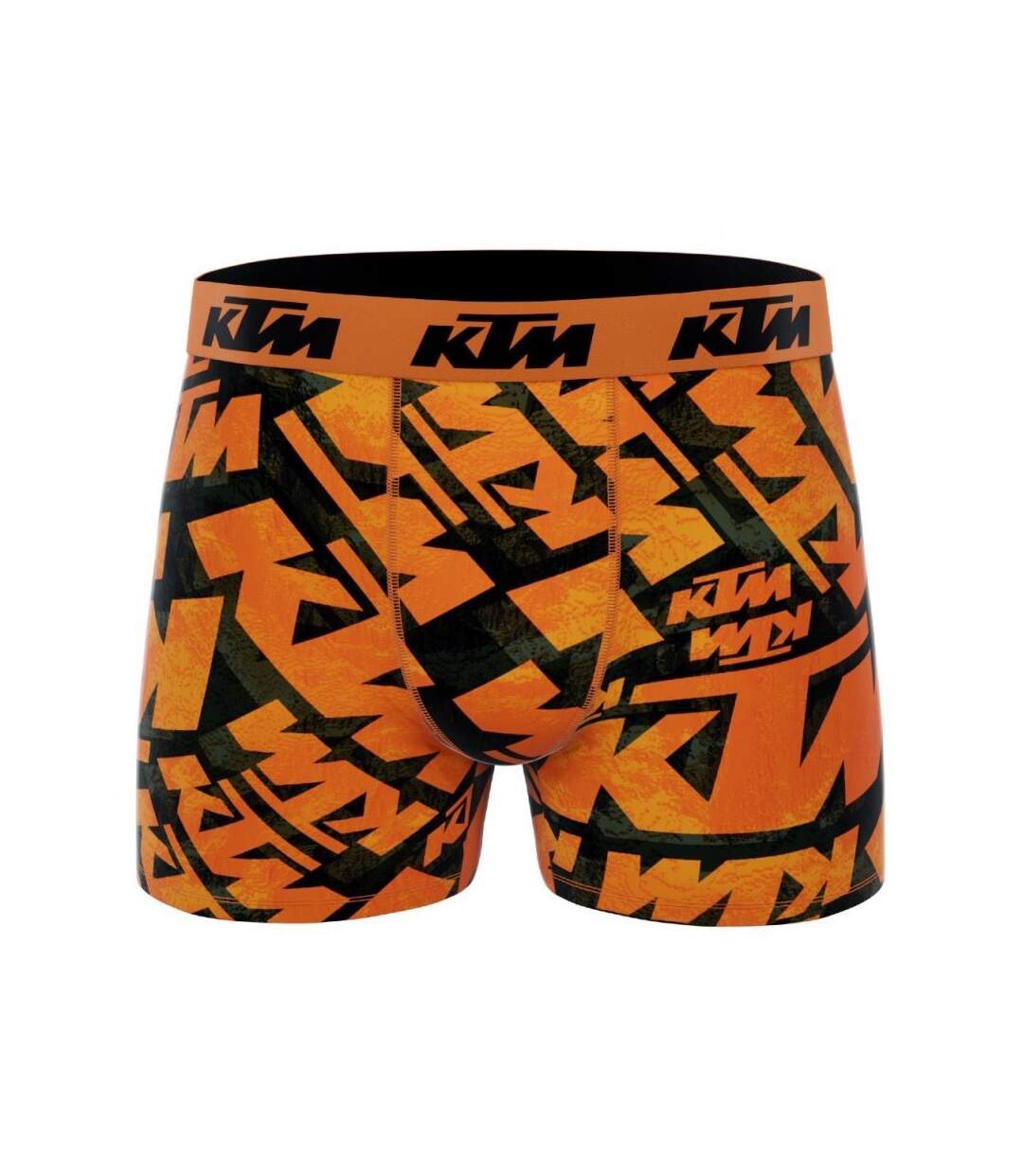 KTM Boxer Homme Microfibre DAR Noir Orange-1