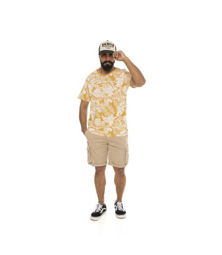 T-shirt jersey slub print devant all over feuillage Vondutch
