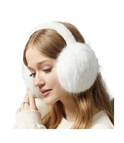 Cache oreilles blanc stella green fourrure cosy - taille unique