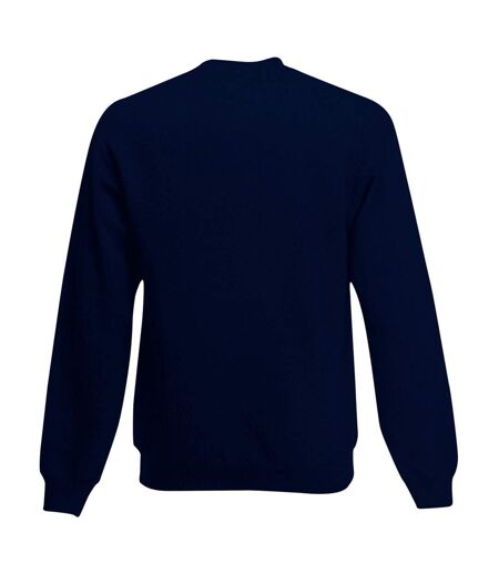 Mens Set-in Belcoroyarn Sweatshirt Deep Navy Fruit Of The Loom