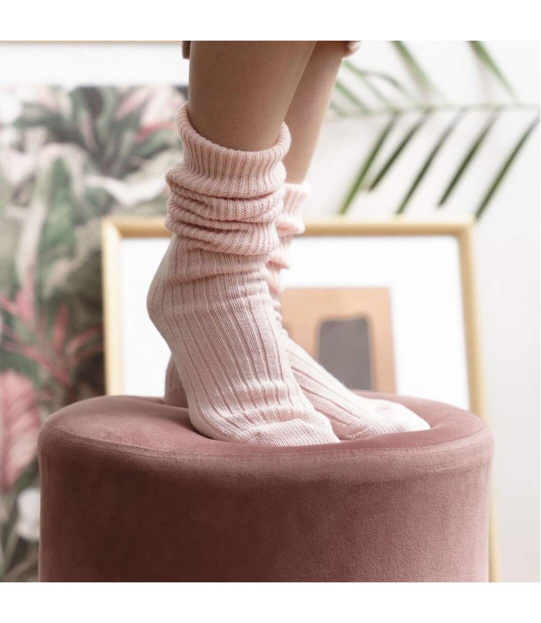 Ladies Wool Bed Socks Luxurious Super Soft Cosy Lounge Sleep Socks-5