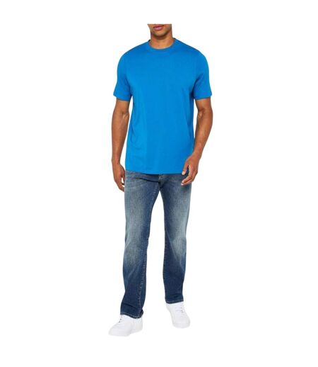 Lot De 3  T-shirts Motif/style Uni Homme Bleu Sarcelle Bleu Turquoise Bleu Foncé Donnay