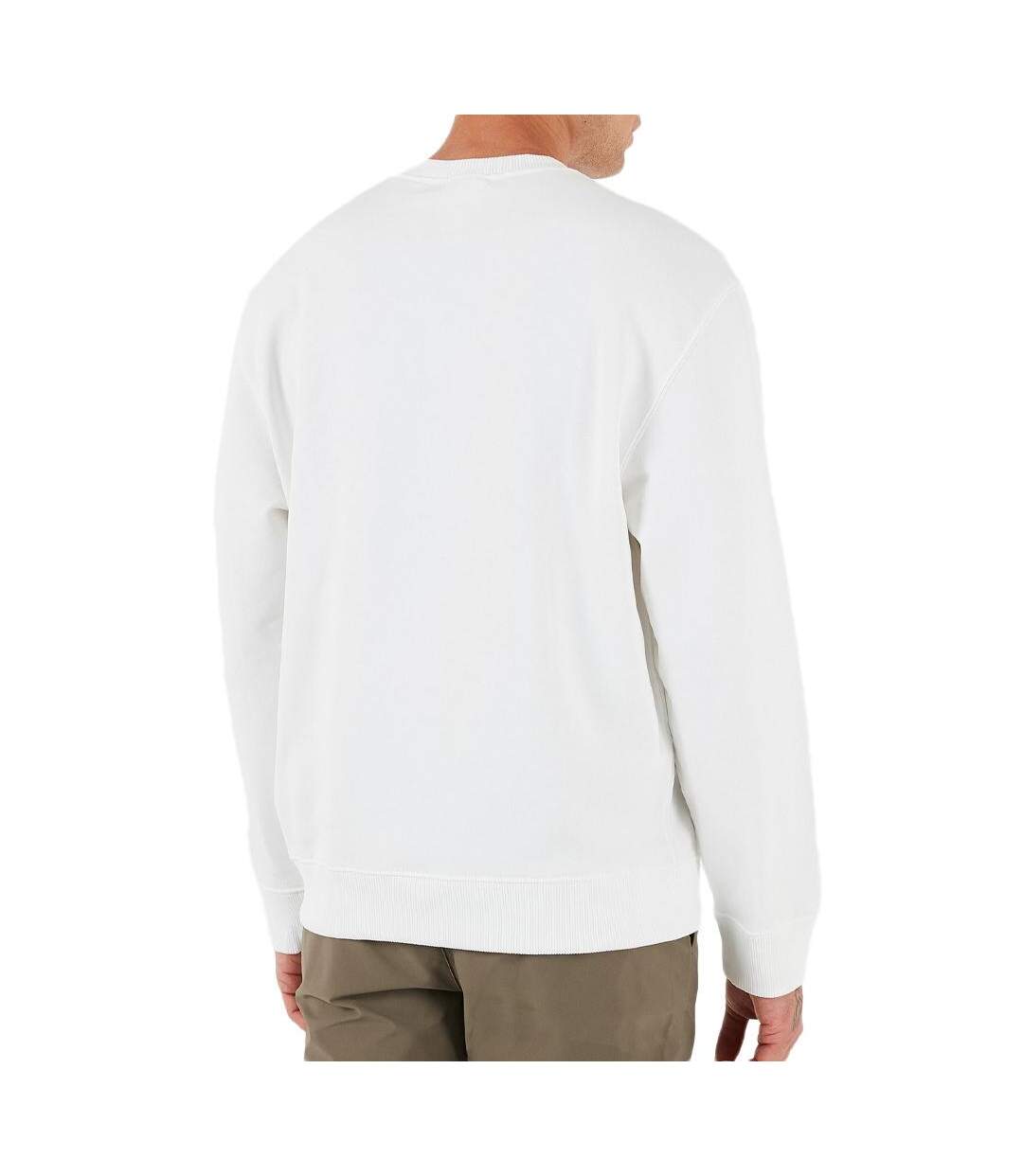 Sweat blanc homme calvin klein jeans calvi-2