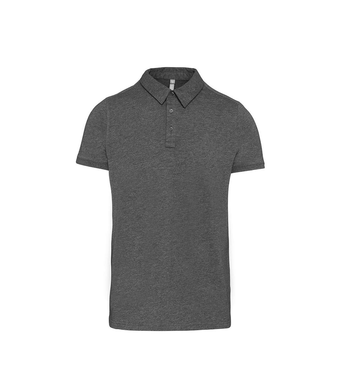 Kariban Mens Jersey Knit Polo Shirt (Grey Heather)