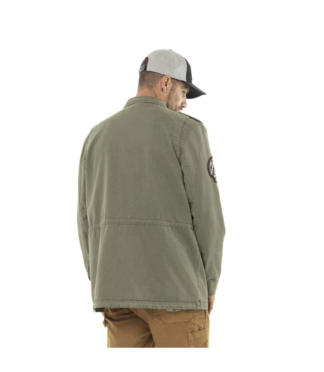 Veste militaire homme en coton avec patch Field Vondutch-3