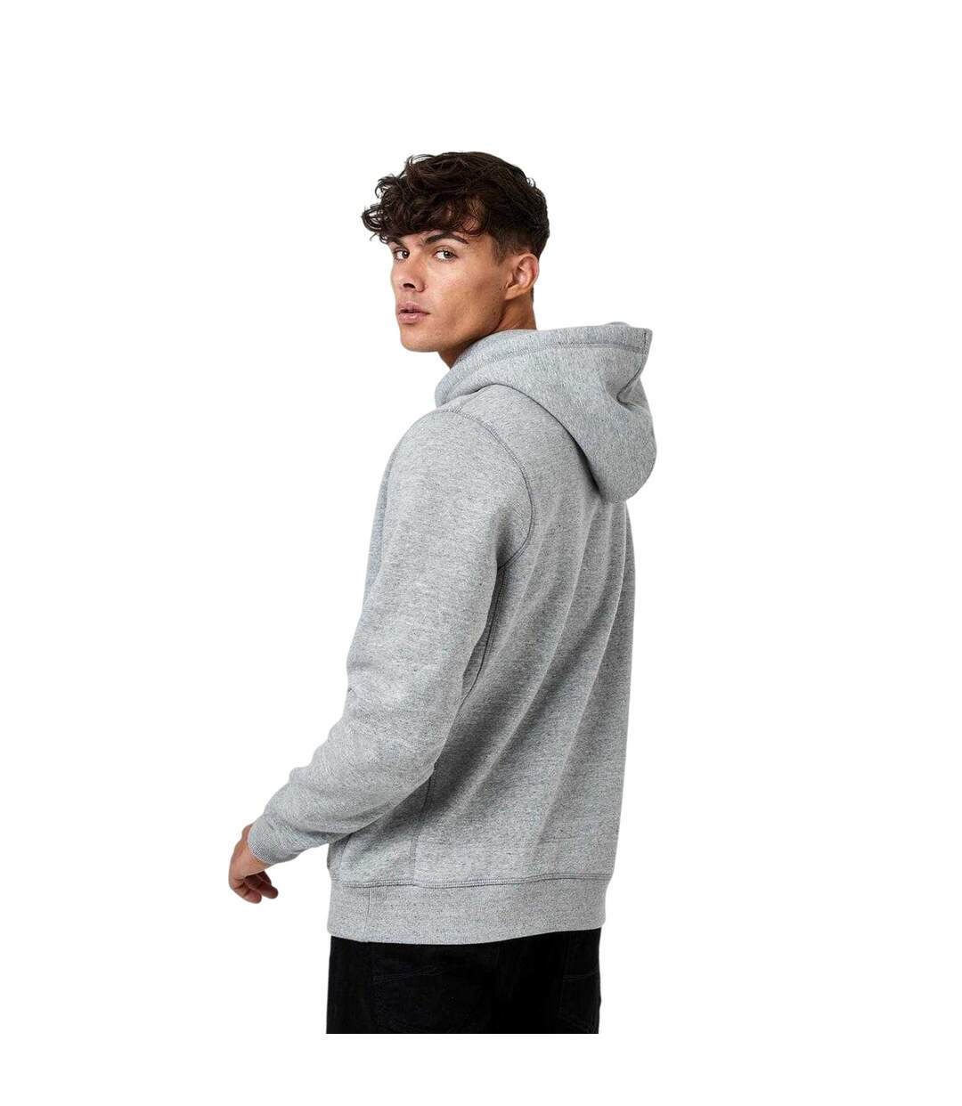 Mens Batsford Logo Hoodie Grey Marl Jack Wills-2