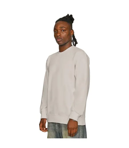 Mens Core Combed Cotton Regular Sweatshirt Stone Casual Classics