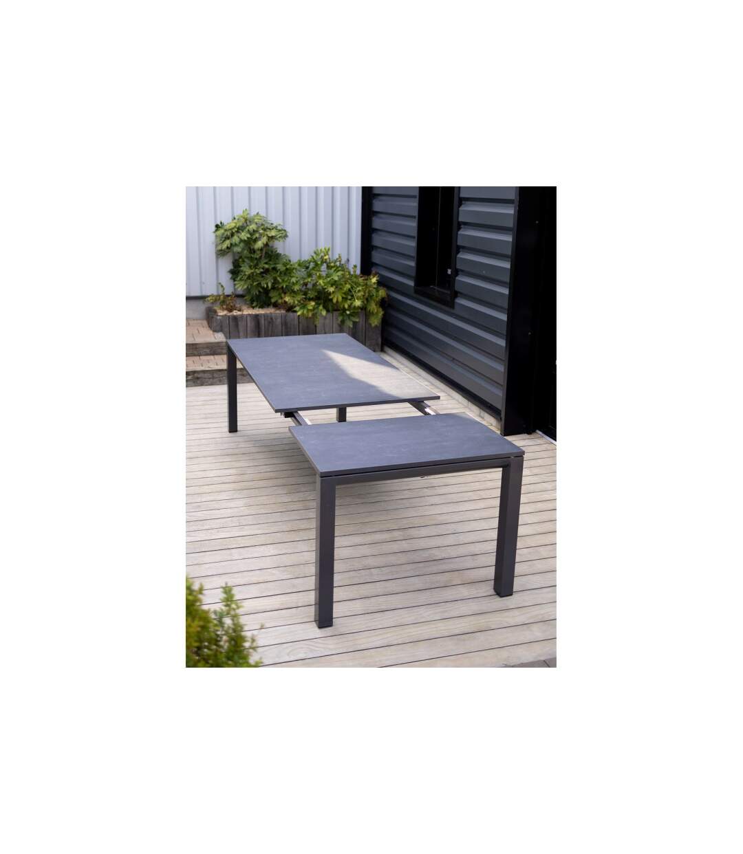 Table de Jardin Extensible Sico 180-240cm Gris-4