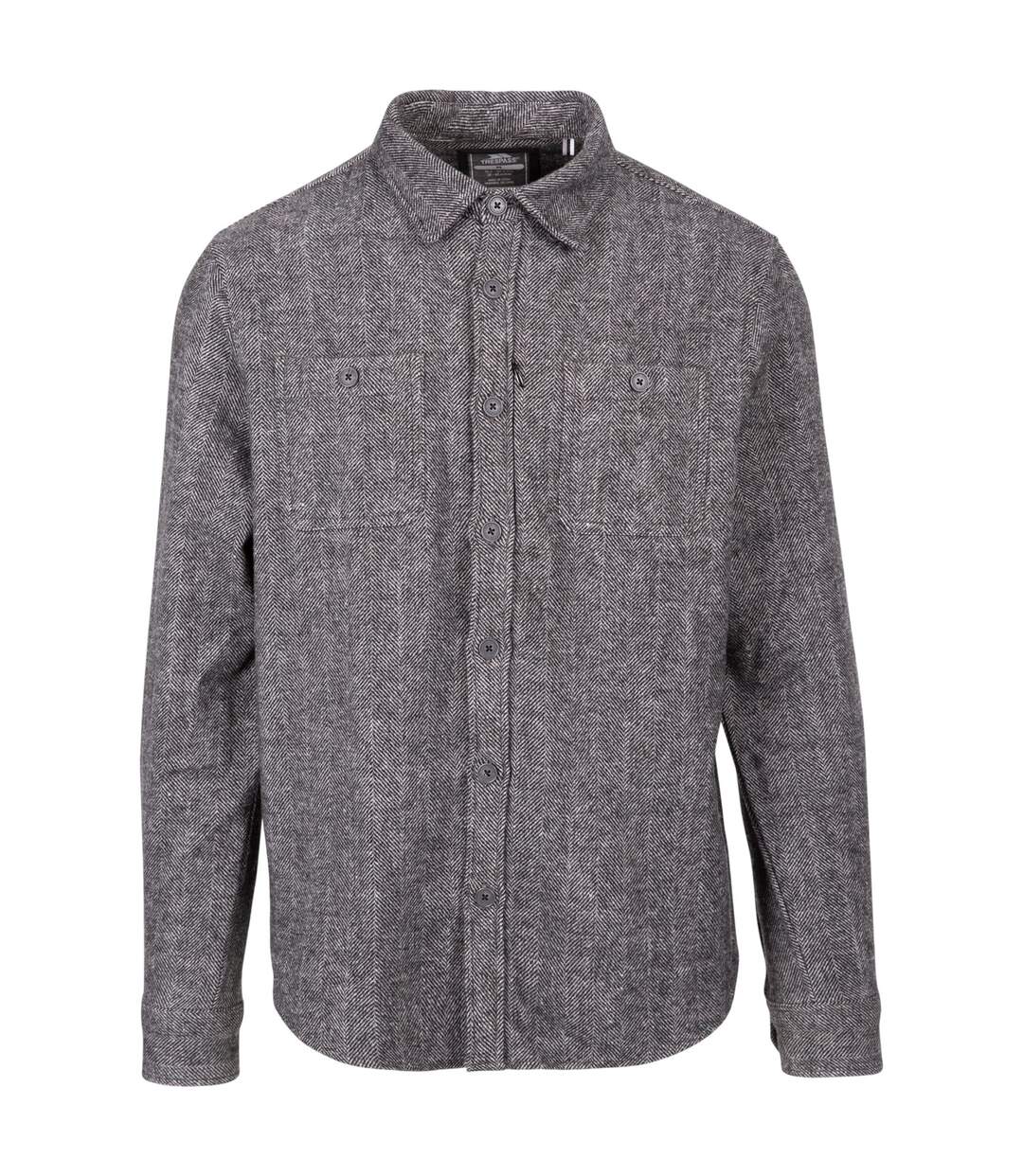 Chemise Manches Longues Motif/style Chevrons Homme Gris Chevrons Trespass-1