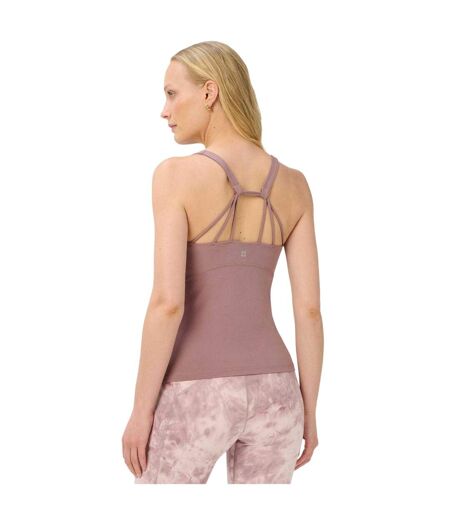 Womens/ladies Performance Plain Vest Top Dusky Purple Sweaty Betty