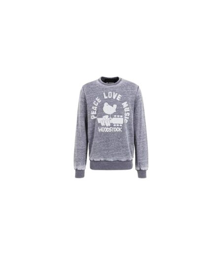 Sweat Peace Love Music Homme Gris Woodstock