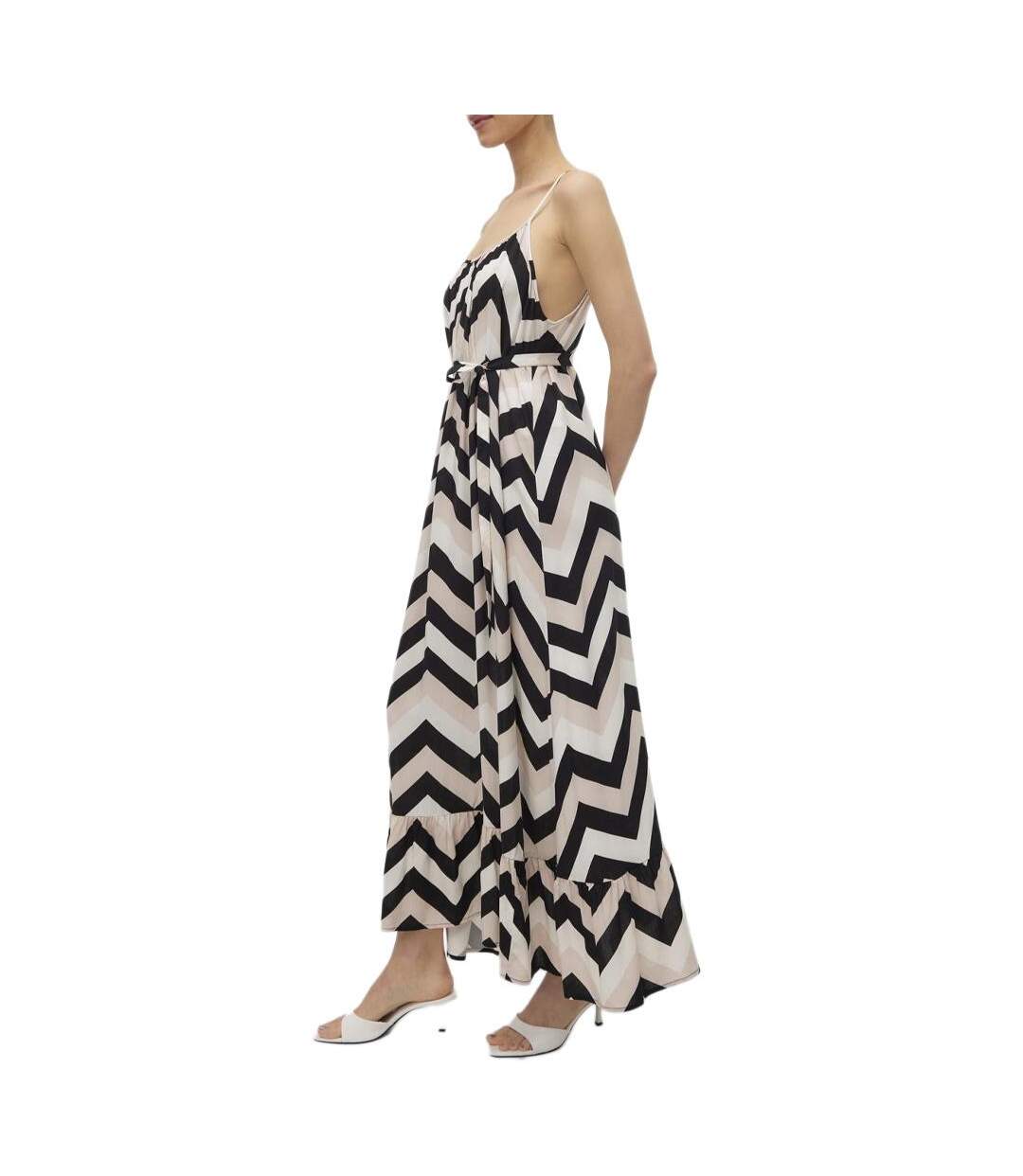 Robe noir femme vero moda easy joy 7/8-1