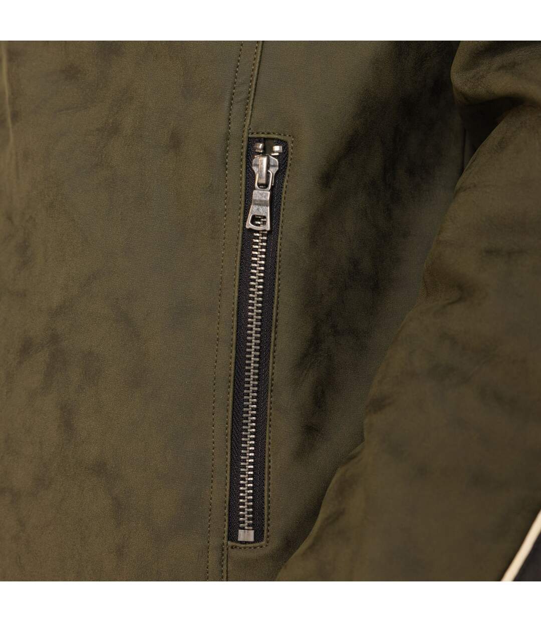 Veste motard doublée homme en simili Leroy Vondutch-5