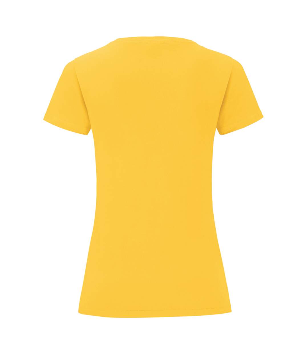 T-shirt manches courtes iconic femme jaune Fruit of the Loom