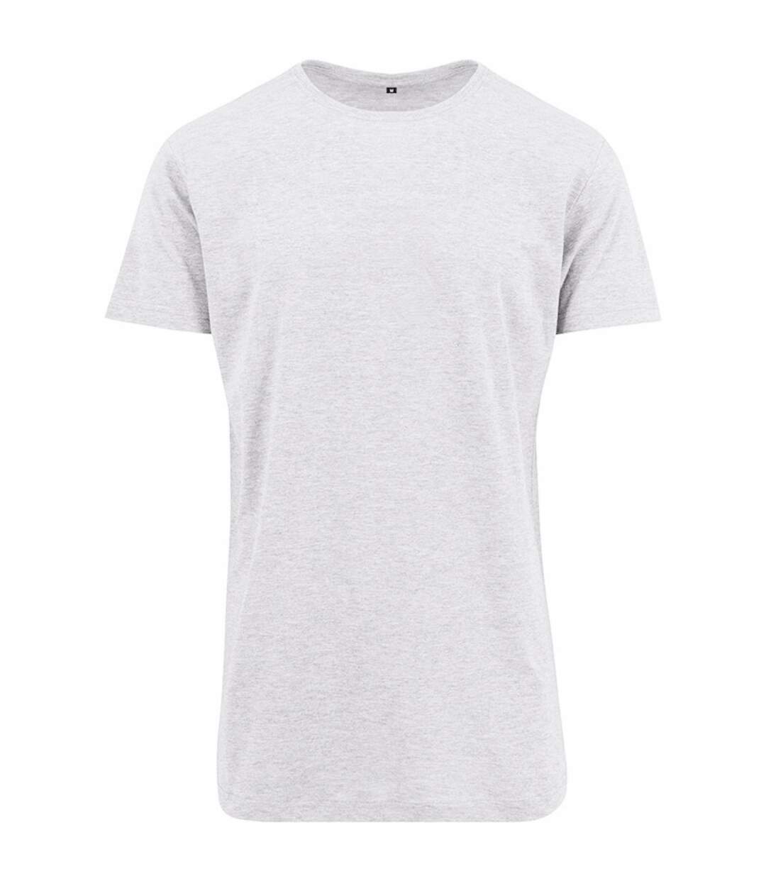 T-shirt long à manches courtes homme blanc Build Your Brand-1