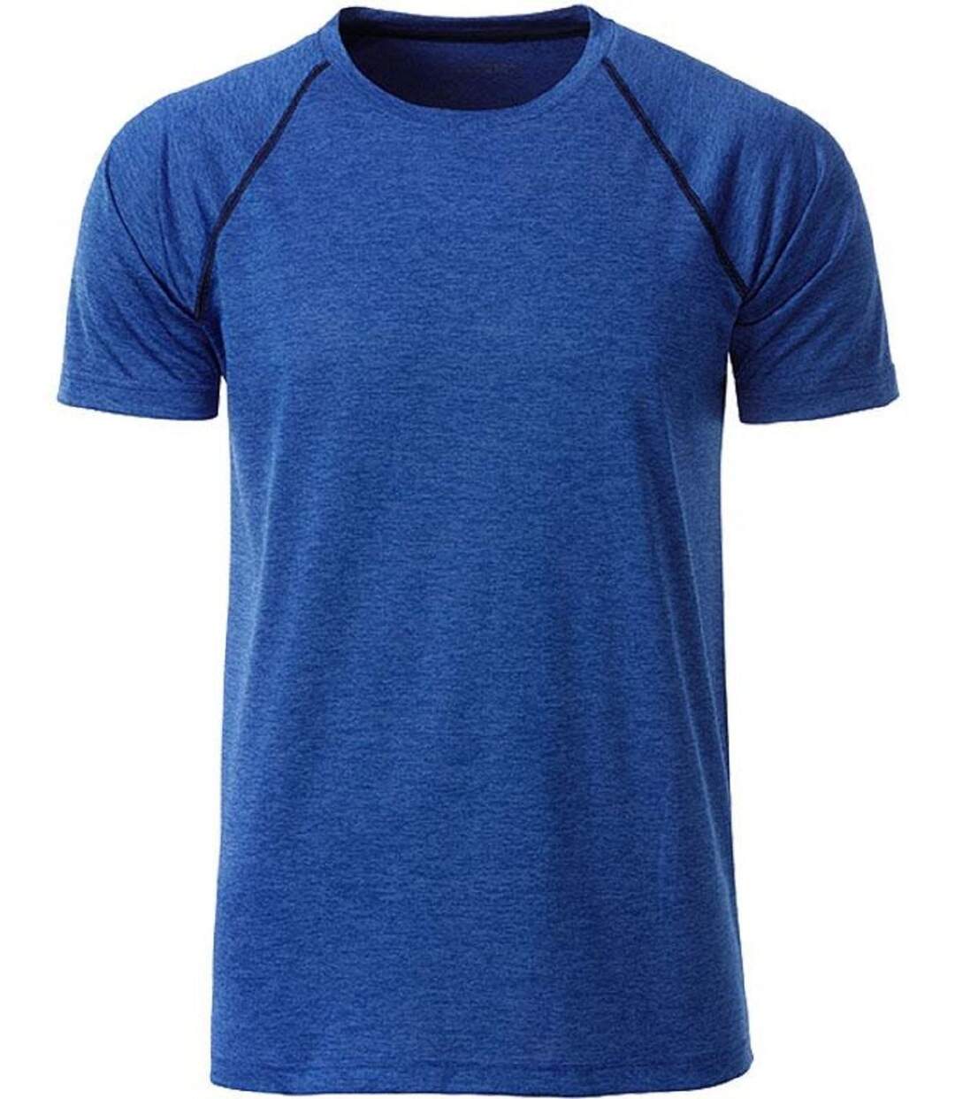 Maillot running respirant - Homme - JN496 - bleu mélange