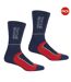 Pack of 2  Mens samaris 2 season socks  navy/dark red Regatta-1