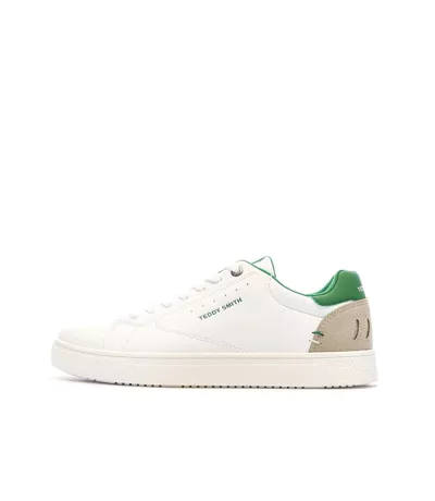 Baskets blanches/vertes homme teddy smith 120100