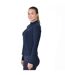 Womens/ladies Brushed Long-sleeved Base Layer Top Navy Dublin-3