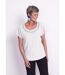 Tee-shirt manches kimono maille gaufrée-1