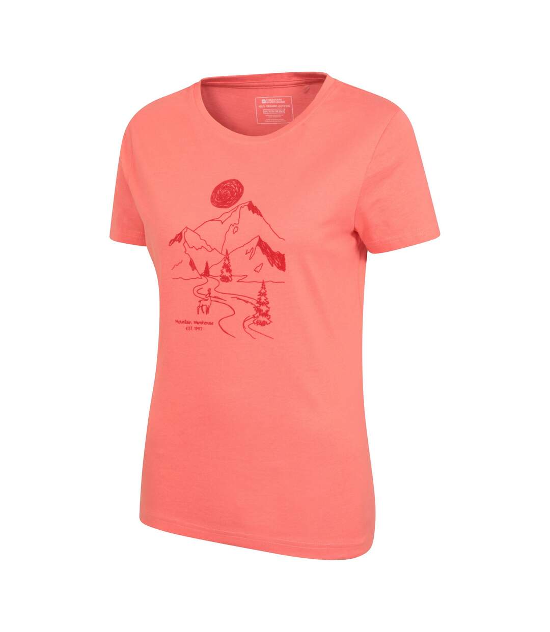 T-shirt trail femme rose pâle Mountain Warehouse