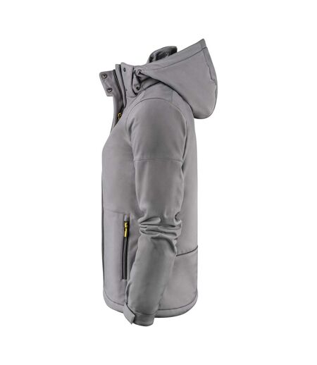Womens/ladies Overlanding Soft Shell Jacket Steel Grey Printer
