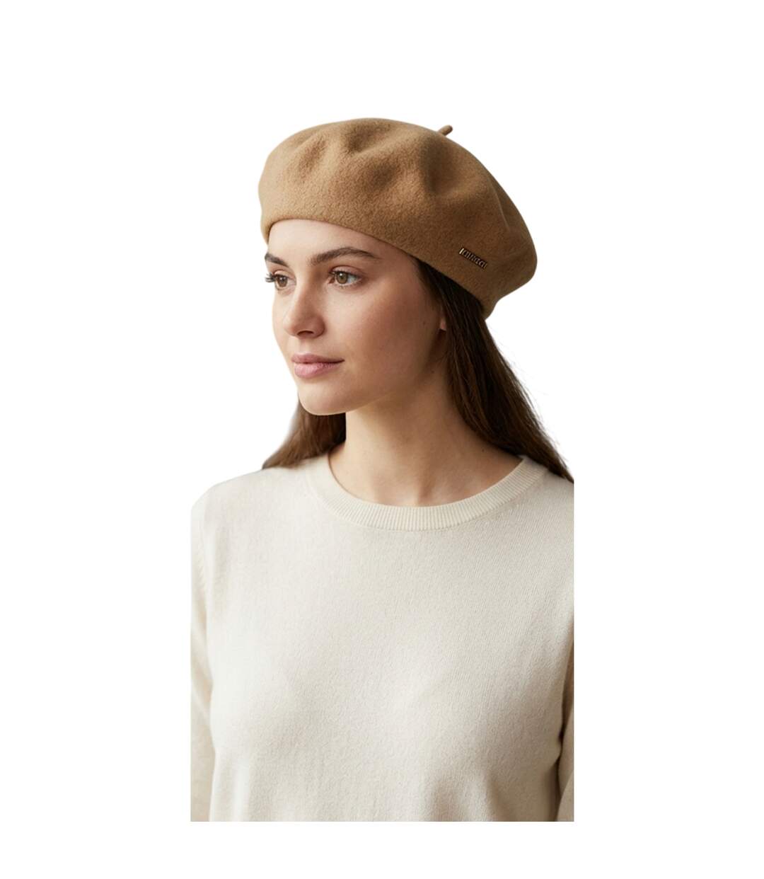 Womens/ladies Modelaine Wool Beret Beige Kangol-4