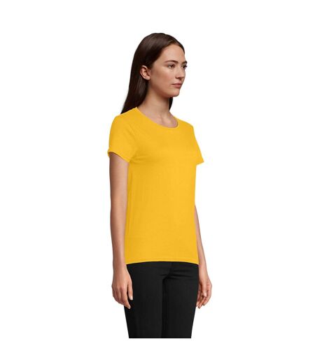 T-shirt Pioneer Femme Jaune Or SOLS