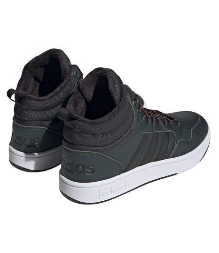 Baskets hoops 3.0 mid winterized homme vert Adidas