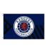 Rangers FC Core Crest Flag (Royal Blue/White/Black) (One Size)