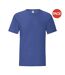 T-shirt iconic hommes bleu roi chiné Fruit of the Loom