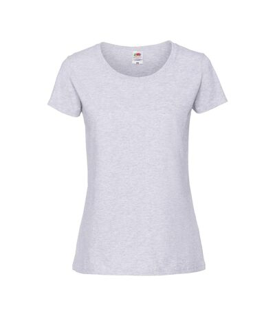 Fruit Of The Loom Womens/Ladies Fit Ringspun Premium Tshirt (Ash) - UTRW5975