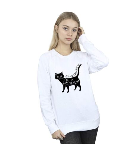 Disney - Sweat HOCUS POCUS A CAT PERSON - Femme (Blanc) - UTBI15617