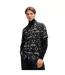 Chemise Années 70 Style Imprimé Graphique Ellino Homme Noir Hugo-1