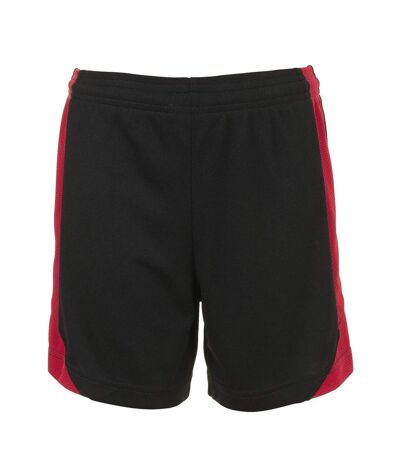 Short de foot adulte OLIMPICO 01718 - noir et rouge