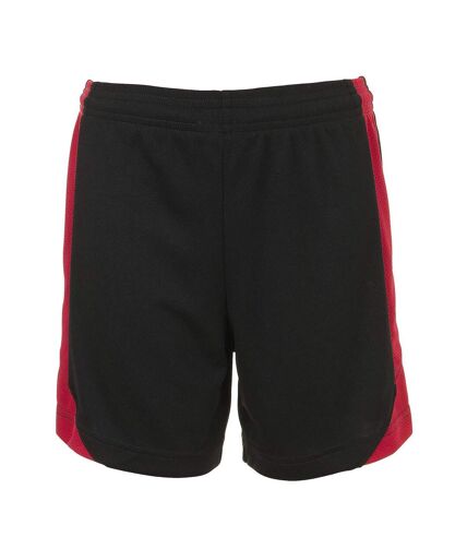 Short de foot adulte OLIMPICO 01718 - noir et rouge