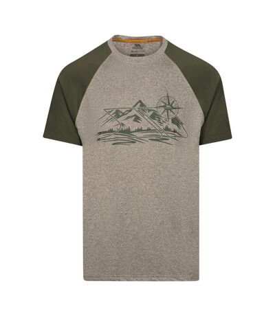 Mens fullmer mountain t-shirt marshland marl Trespass