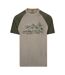 Mens fullmer mountain t-shirt marshland marl Trespass-1