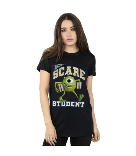 Disney T-shirt boyfriend en coton Femmes/Dames Monsters University Scare Student (Noir) - UTBI48724