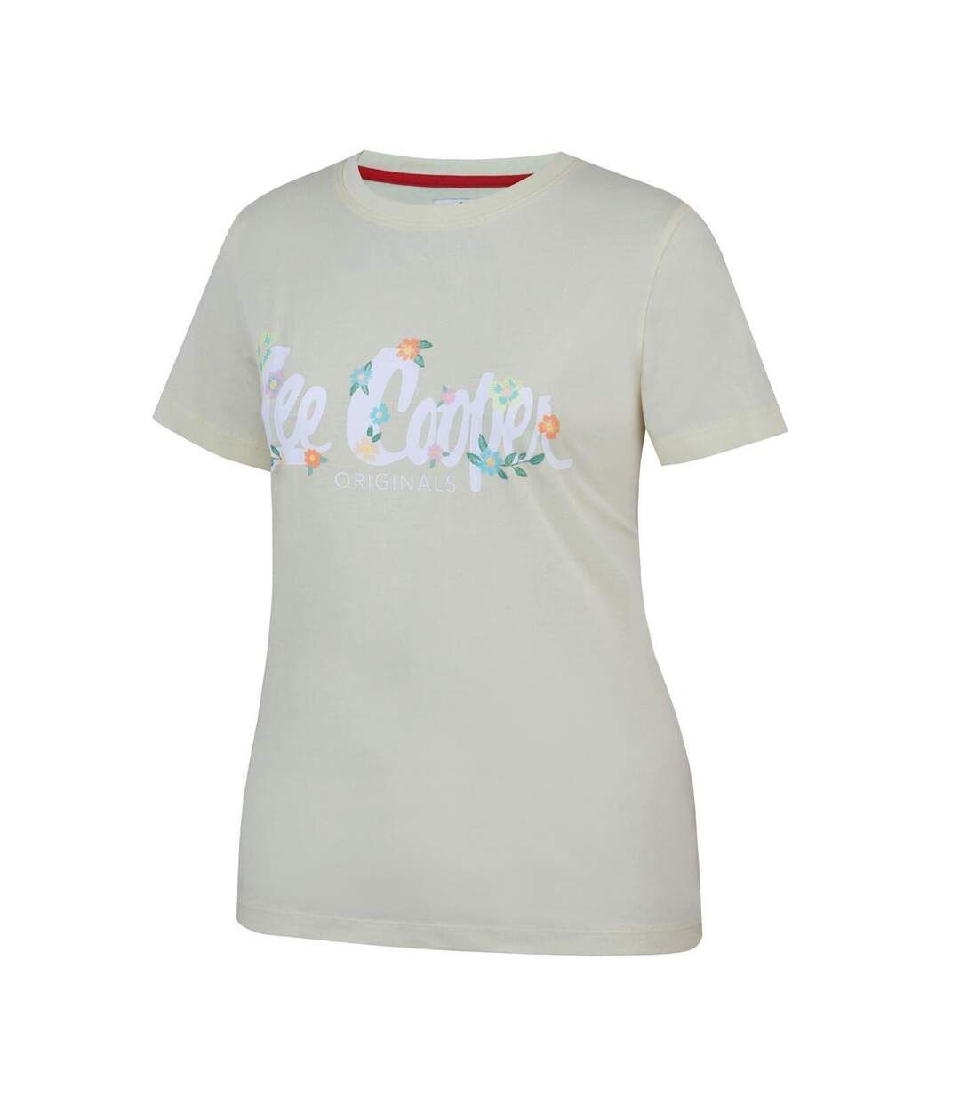 T-shirt Motif/style Floral Classic Femme Citron Lee Cooper-3